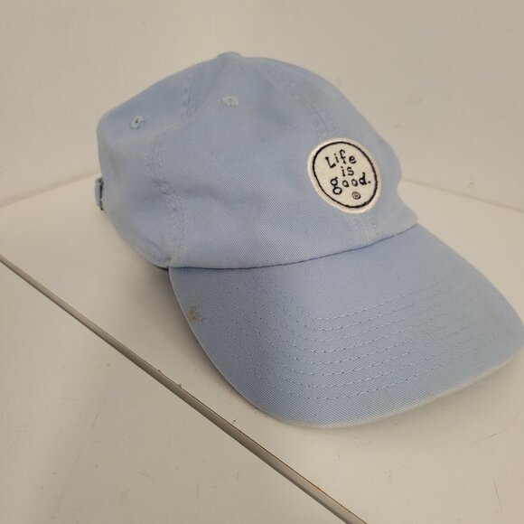 Pale Blue Life is Good baseball Cap - Picture 1 of 4